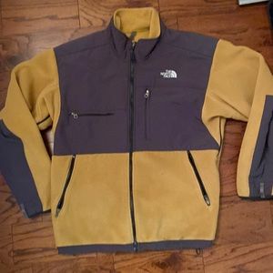 MENS THE NORTH FACE YELLOW FLEECE JACKET